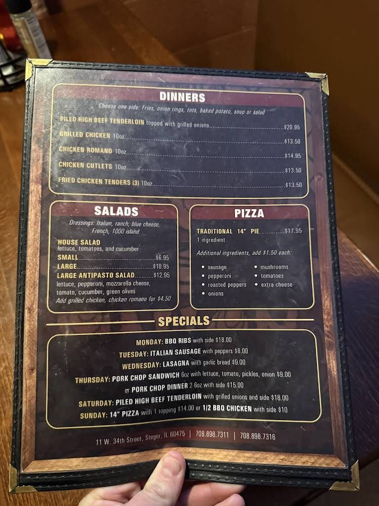 The Brown Onion Menu 1