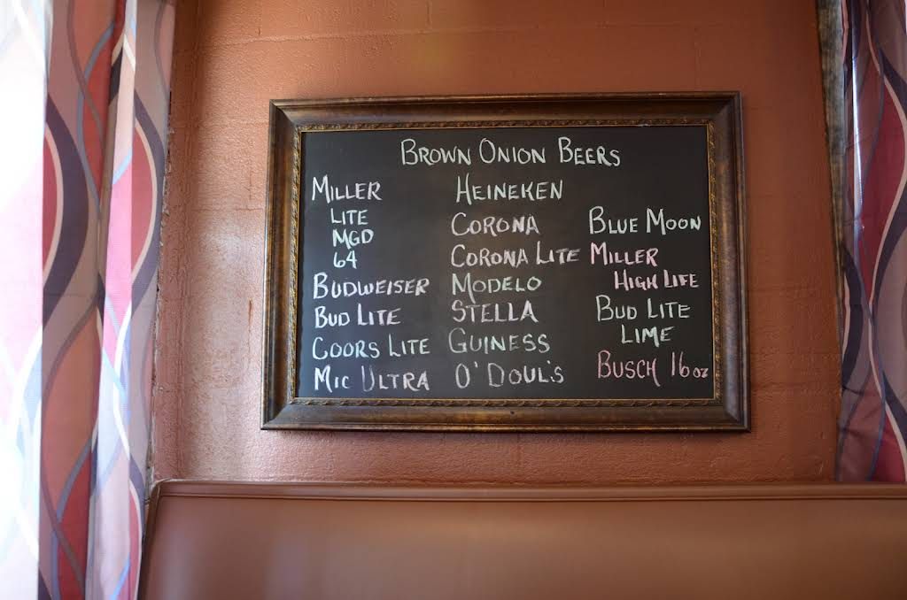 The Brown Onion Menu 5