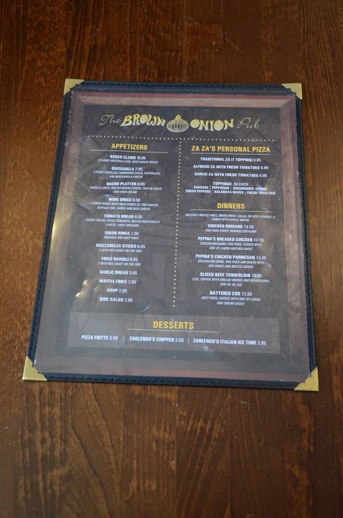 The Brown Onion Menu 6